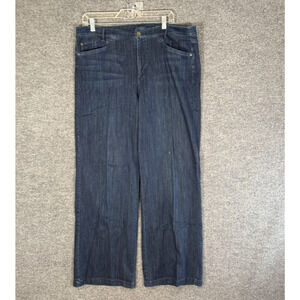 J.Jill Jeans Womens 18 Blue Smooth Fit Full Leg Wide Leg Plus SIze Casual